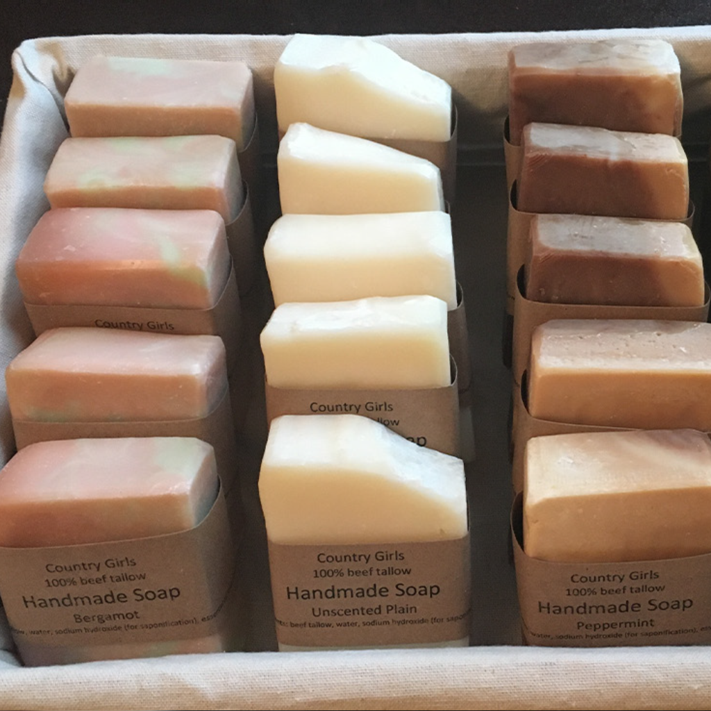 Country Girls Tallow Soap - French Yellow Clay & Lemongrass